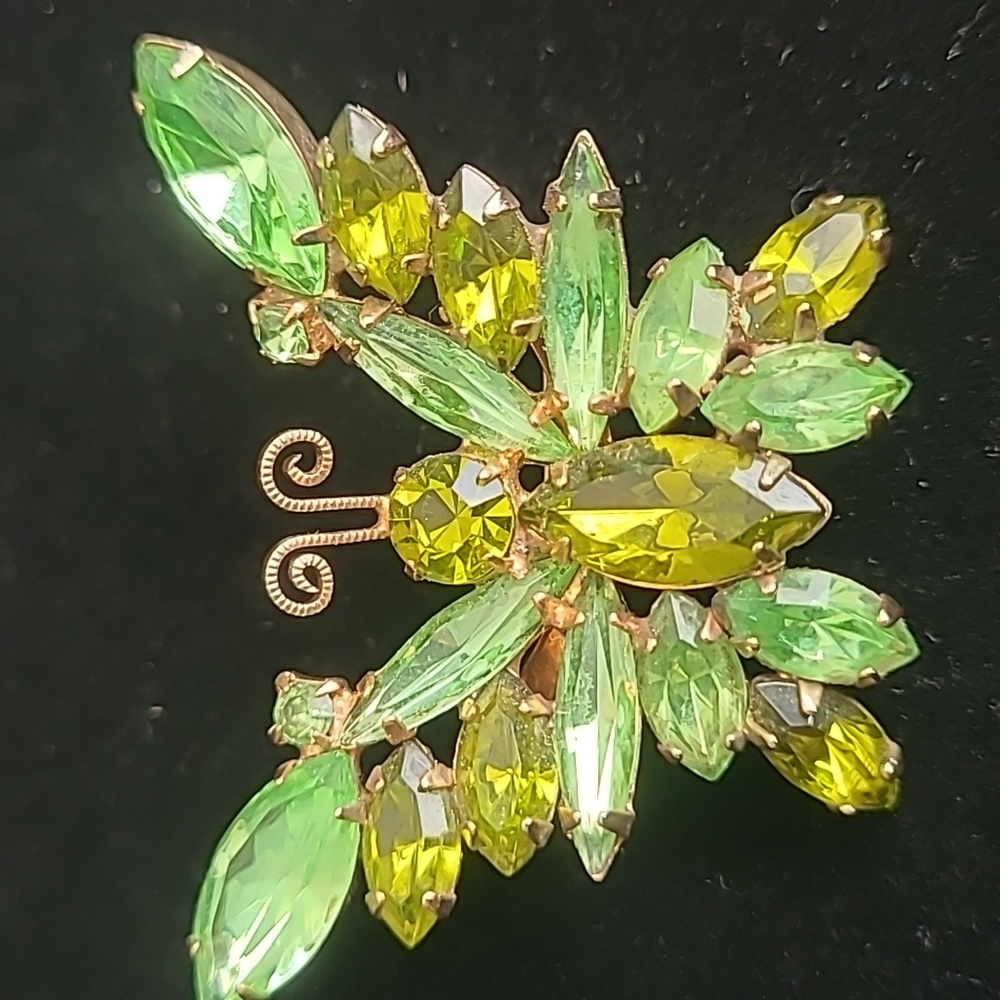 2 tone green butterfly